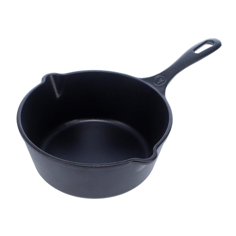 Victoria Cast Iron Saucepan, Cast Iron Melting Pot, Made in Colombia, 2QT 2 Quarts