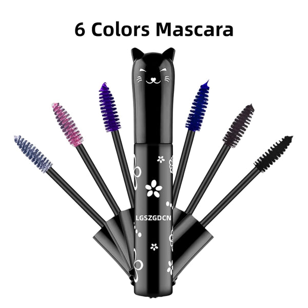 White Lashes volume mascara Extensions Makeup Lash Waterproof Fast Dry Eyelashes Curling Lengthening Primer Party Stage Use 1 PCS White