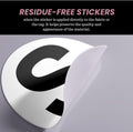 Versatile Self-Adhesive Round Size Stickers | 2000-Pack Multi-Size Labels | 3/4" Diameter XS-XL | Retail Clothing Tag Stickers | White Background