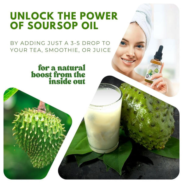 Virgin Soursop Oil (Anona Muricata, Graviola, Guanabana) – 100% Pure, Organic, Cold-Pressed, Unrefined – 1oz - 30ml – Natural Facial Oil &