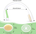 27.5â Back Bath Brush with Long Curved Long Handle,Shower Brush with U-Shaped for Cleaning,Body Scrubber for Elderly,Disabled,