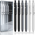 ACEES Gel Pens, 6 Pcs 0.5mm Fine Point Black Ink Pen With Smooth Writing, Office Desk Accessories, School Writing Supplies Gifts for Men Women,
