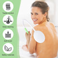 27.5â Back Bath Brush with Long Curved Long Handle,Shower Brush with U-Shaped for Cleaning,Body Scrubber for Elderly,Disabled,
