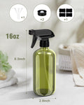 Glass Spray Bottle, Olive Green Glass Spray Bottle Set & Accessories for Non-Toxic Window Cleaners Aromatherapy Facial Hydration Watering Flowers