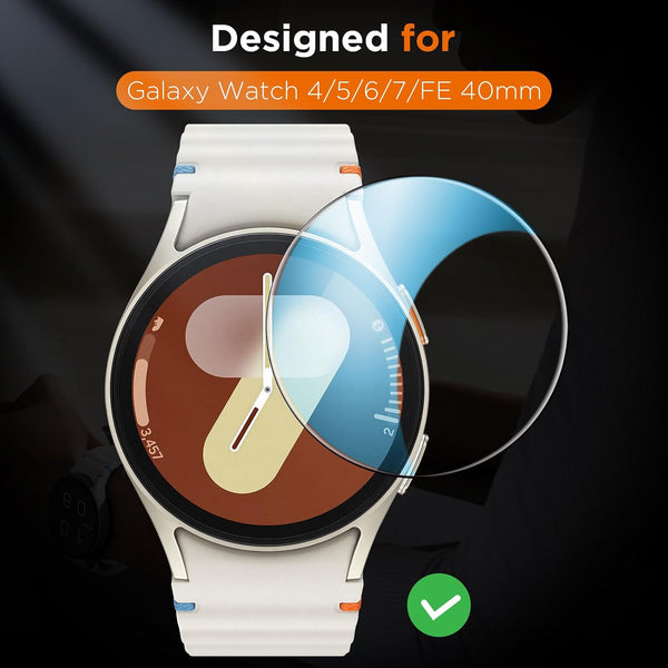 LK 4 Pack for Samsung Galaxy Watch 7 Screen Protector 40mm, Perfectly Fit, Top 9H Tempered Glass for Galaxy Watch 6/5/4/ FE 40mm Screen Protector,