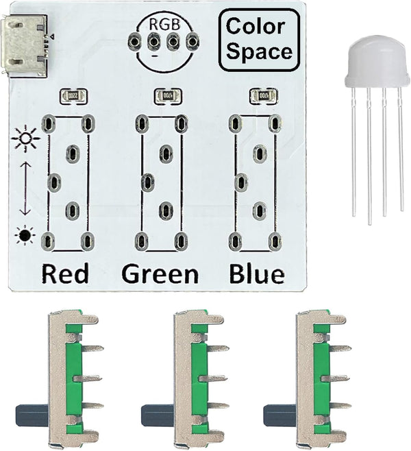 tingbowie DIY Soldering Practice Kit RGB Practice Learning Electronics Training Board Compact