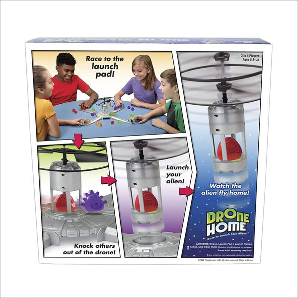 Drone Home -- First Ever Game With a Real, Flying Drone -- Great, Family Fun! -- For 2-4 Players -- Ages 8+ Pack of 1 New & Improved