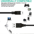 SCOVEE PS3 Charger Cable,10ft PS3 Controller Charging Cord,Mini USB Cable for Sony Playstation 3 Controller DualShock 3 PS Move Slim Wireless