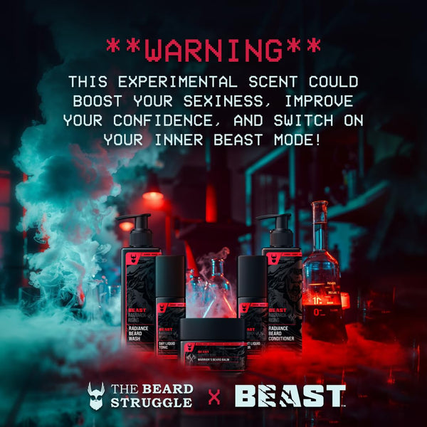 The Beard Struggle the Beast Line Beard Oil for Men Ragnarok Rising Eddie Hall Beast Line - Signature Edition - Day Liquid Tonic Beard Growth Oil