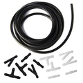 Windshield Washer Hose Kit - 4 Meter Universal Washer Fluid Hose with 12 Pcs Hose Connectors, Suitable for Most Windshield Washer Nozzle