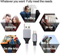 [Apple MFi Certified] 6Pack(3/3/6/6/6/10FT) iPhone Charger Nylon Braided Fast Charging Lightning Cable Compatible iPhone