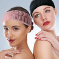 LAPOHI 3 Pack Microfiber Towel Headbands for Washing Face, Facial Headbands Makeup Headband Spa Headband Skincare Headband Fash Wash Headband for