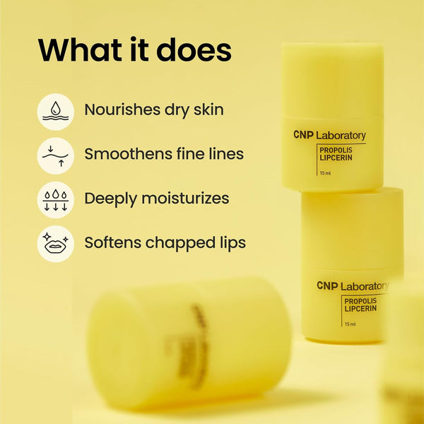 CNP Honey Lip Butter - Propolis Lipcerinâ¢ 01 Original, Hydrating Overnight Manuka Lip Balm & Mask, 12hr Long-Lasting Moisture, Stocking Stuffers,