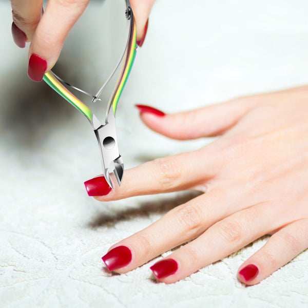Cuticle Trimmer Cuticle Remover with Cuticle Pusher, XUNXMAS Professional Stainless Steel Durable Pedicure Manicure Tools Cutter Nipper Scissor
