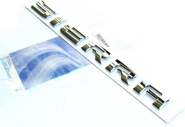 Yoaoo 1X OEM Chrome Sierra Nameplate Letter Emblem Badge Glossy Compatible with 2500Hd 3500Hd Sierra