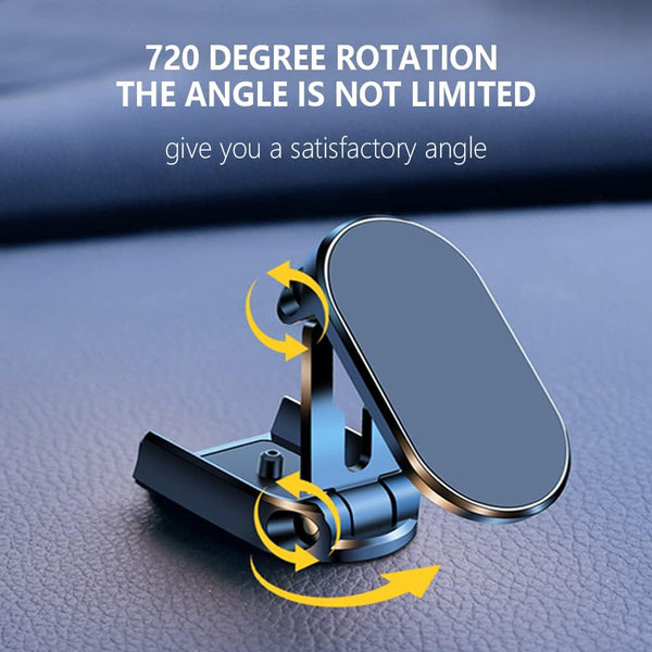 Magnetic Phone Holder for Car,Foldable Phone Mount Multi-Functional 360Â°Rotation,Magnet for Car Dashboard Phone Holder Magnetic Car Mount for