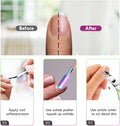 Cuticle Trimmer Cuticle Remover with Cuticle Pusher, XUNXMAS Professional Stainless Steel Durable Pedicure Manicure Tools Cutter Nipper Scissor