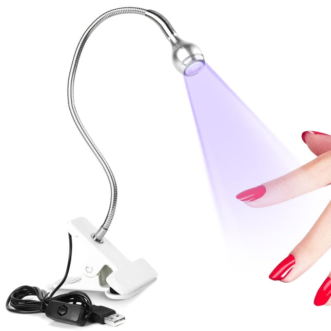 Saviland Mini Nail LED Lamp â Flexible Rotatable USB Quickly Nail Dryer Gel Lamp for Nails with Securing Clip Led Ligh