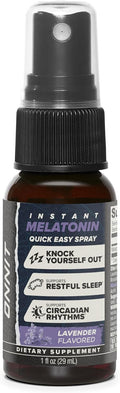 ONNIT Melatonin Liquid Sleep Support Spray, IGEN™ Non-GMO Tested, Lavender Flavor, Sleep Support for Adults, 3mg Melatonin per Spray, 1 fl oz