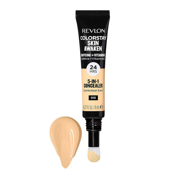 Revlon ColorStay Skin Awaken Concealer, 015 Light, 0.27 fl oz 015 Light 0.27 Fl Oz (Pack of 1)