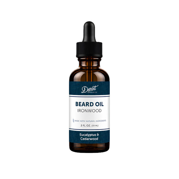 Detroit Grooming Co. Beard Oil | Ironwood | Natural Formula, 2 oz Ironwood 2 Fl Oz (Pack of 1)