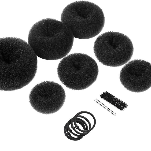 Teenitor Hair Styling Kit: 5 Bands, 20 Bobby Pins, 7 Chignons (2 Small, 2 Medium
