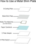 CraftFIRST Metal Shim Plate Compatible with Cuttlebug Die Cutting Machine 5.87 x 7.75"