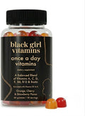 Black Girl Vitamins Once a Day - Womens Multivitamin Gummy - Vitamin A, B, C, E and Zinc. Multivitamin for Women, Immune Support. Vegan,