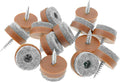 ALIMITOPIA 40pcs Screw-on Furniture Felt Pad Chair Glide Slider Hardwood Floor Protector for Wooden Leg Feet of Chair Table Furniture(Φ28mm or