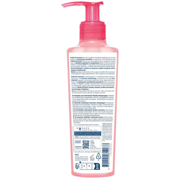 Bioderma Sensibio Foaming Gel Cleansing and Make-Up Removing Refreshing feeling for Sensitive Skin Unscented Unscented 6.67 Fl Oz (Pack of 1)