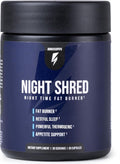 Night Shred Fat Burner and Natural Sleep Support | Ashwaganda, 5-HTP, CLA, Melatonin | Appetite Suppressant | Weight Loss Support Nighttime Fat