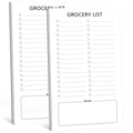 Joyberg Grocery List Magnet Pad for Fridge, 2 Pack Magnetic Notepads for Refrigerator, Magnetic Grocery List Pad for Fridge, Full Magnet Back