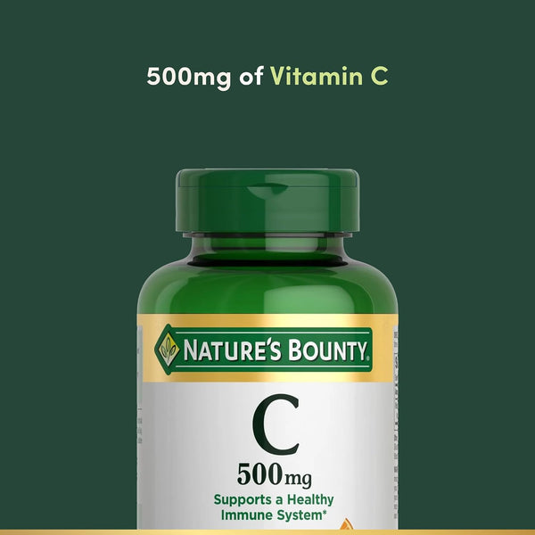 Nature's Bounty Vitamin C 500mg, 250 Tablets 250 Count (Pack of 1)