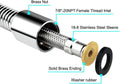 Pre-rinse Sprayer Hose Replacement Kit for Commercial Kitchen Sink Faucet, 44” Length Stainless Commercial Dish Spray Hose Parts