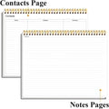 Weekly Productivity Dashboard - 8.5" x 11" Dashboard Desk Notepad Has 6 Focus Areas to List Tasks for Goals, Projects, Clients, Academic or