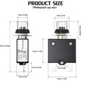 Thermal Circuit Breaker,98 Series 40A 125/250VAC Circuit Breaker Push-Button Reset with Quick Connect Terminals and Waterproof Button Cover 32VDC