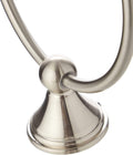 Amazon Basics Round Modern Towel Ring, 6.3-inch Diameter, Satin Nickel Satin Nickel Modern