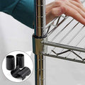 16 Wire Shelving Shelf Lock Clips for 1" Post, 8 Pairs of Shelving Sleeves Replacements for Wire Shelving System, Plastic Shelf Locking Clips