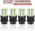 4X 3157 3156 64SMD LED Reverse Tail Brake Turn Signal DRL Light Bulb 6000K White