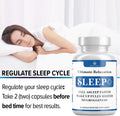 Relaxation Sleep Aid, Natural Non-Habit Forming, Sleep Supplement Developed to Support for Longer & Better Sleep, Chamomile, Magnesium, Melatonin,