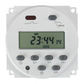 Baomain Time Switch Relay,Digital LCD Programmable Timer,110V AC Input,200-250V 16A Output,28 Programs Daily/Weekly Schedule,CN101A for Lighting