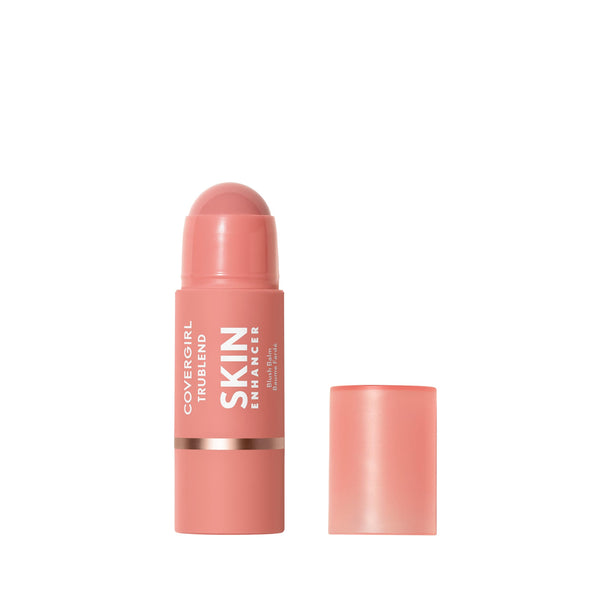 CoverGirl Trublend Skin Enhancer Blush Balm Stick, 220 Nude Flush, Vegan Formula, Easy to Use, Glides on Effortlessly, Non-Greasy, Doesn't Crease,