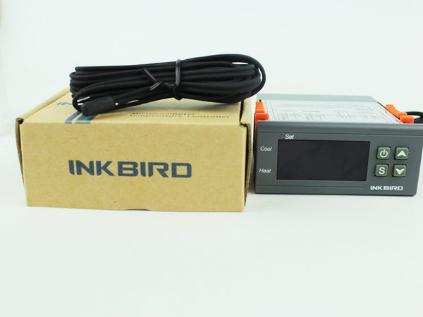 Inkbird Dual Stage DV 12V Digital Temperature Controller Fahrenheit Thermostat Heating and Cooling for Homebrewing Brew Fermenter Fridge Incubator