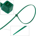 ZZRanYe 6 inch 3mm Dark Green Nylon Garden Cable Zip Ties Self Locking Cable Ties Twist Ties, Multi-Purpose Cable Tie (100 Pcs)