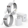 [Apple MFi Certified]10FT Fast iPhone Charger,Extra Long Apple Charger Fast Charging 2Pack USB C Charger Block Plug + 10Foot Lightning Cable Cord