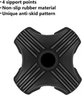 Walking Cane Tip | Self Standing, Quad Replacement for Walking Cane (3/4Inch) | Stable Four Point Anti-Slip Stand for Cane | 4 Prong Rubber Tip