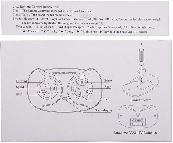 JR1922RXS Kids Powered Ride on Car 2.4G Bluetooth Remote Control and Receiver Kit Controller Control Box Accessories for Children Electric Ride on