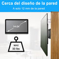 TETVIK Monitor Wall Mount Most 14-24“ TVs Computer Universal Low Profile RV TV Wall Mount VESA Up to 100x100mm Max Weight 30lbs Fits 15 19 20 22