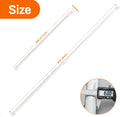 6Pcs Spring Tension Curtain Rods No Drilling, Adjustable 15.7-28 Inches | 5/8" Diameter, Spring Loaded, Expandable for Window, Bathroom, Cupboard,