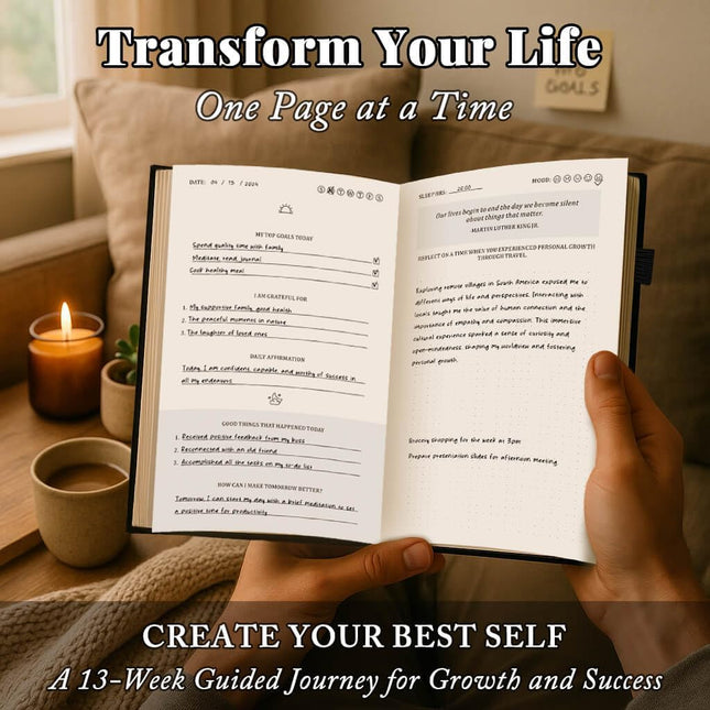 Self-Mastery Journal for Men 2025 - Gratitude Journal for Daily Reflection, Mind